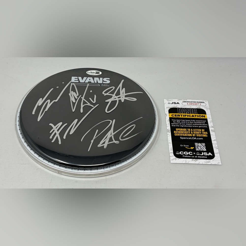 Ensiferum signed Drumhead JSA COA